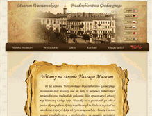 Tablet Screenshot of muzeum.wpg.com.pl